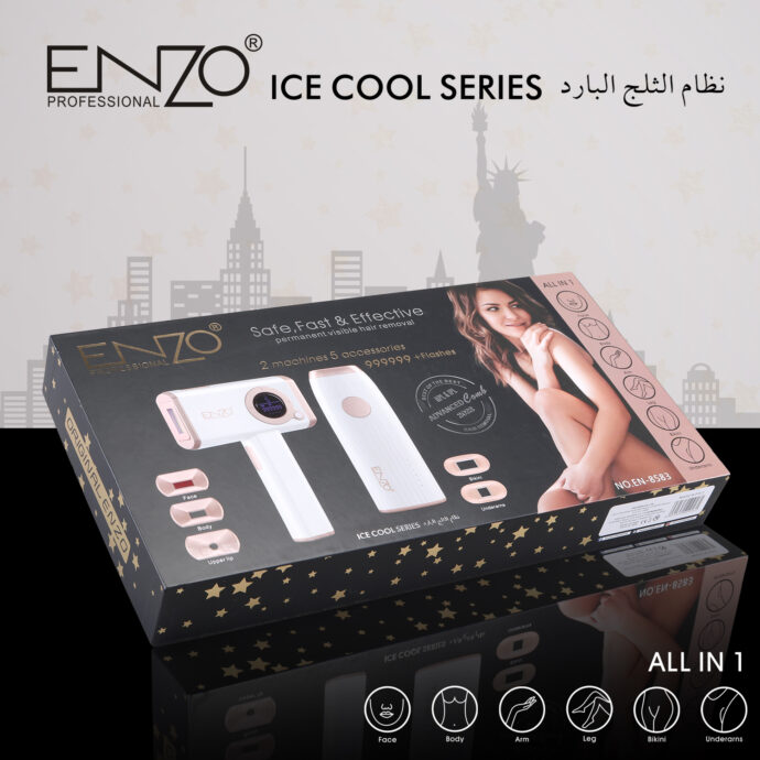 ⁦Epilateur lasser ENZO Ice Sensor Technology En-8583⁩ - الصورة ⁦2⁩