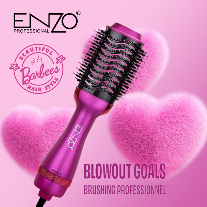 ⁦Brosse Enzo Barbie Edition 1500watt Blowout Goals⁩ - الصورة ⁦5⁩